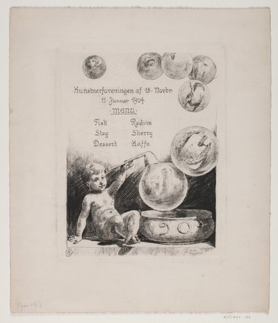 Menu Card by Hans Nikolaj Hansen