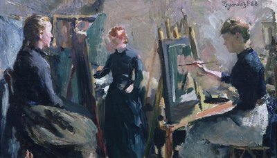 In the Studio by Hans Olaf Heyerdahl