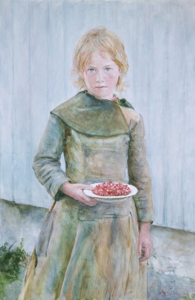 Strawberry Girl by Hans Olaf Heyerdahl