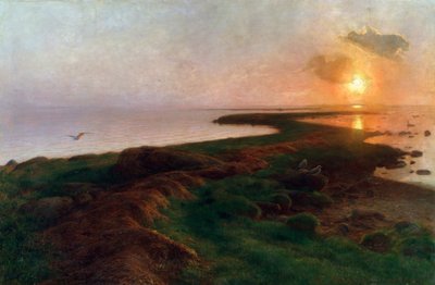 Sunset in a Lagoon by Hans Ole Brasen