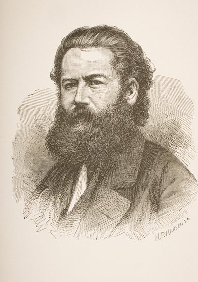 Henrik Ibsen (1828-1906) c.1858 by Hans Peter Hansen