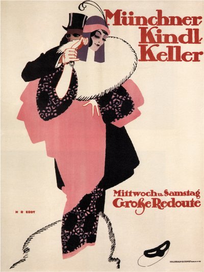 Munich Kindl Keller, 1913 by Hans Rudi Erdt