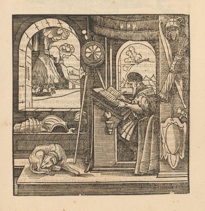 Man at a Writing Desk by Hans Schäufelein (possibly)