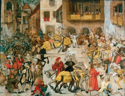 Knight Tournament by Hans Schäufelin