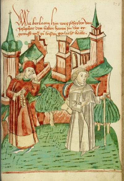 Barlaam Departs as Josaphat Watches Him Sadly by Hans Schilling