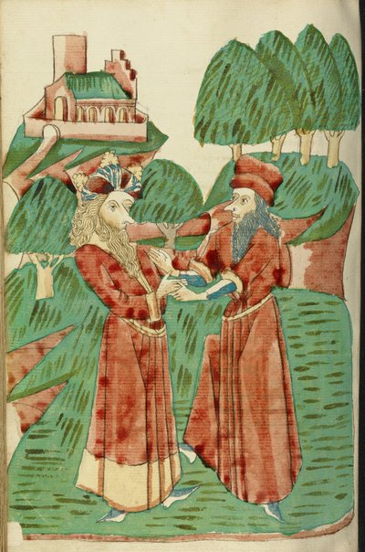 King Avenir Receives Advice from Theodas by Hans Schilling