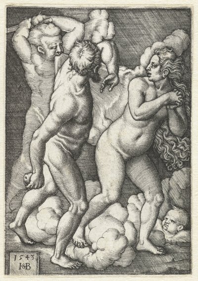 Expulsion from Paradise by Hans Sebald Beham