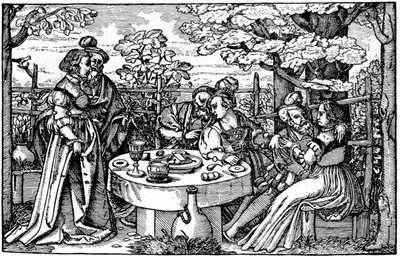 Garden in Germany by Hans Sebald Beham