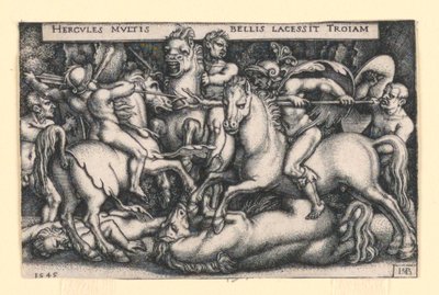Hercules Fighting against the Trojans by Hans Sebald Beham