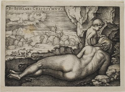 Penance of St. John Chrysostomus by Hans Sebald Beham