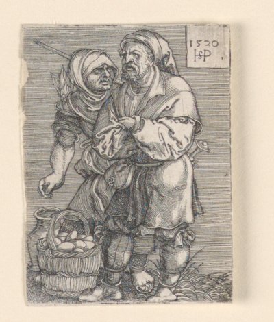 The Egg Vendor by Hans Sebald Beham