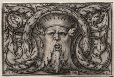 The Mask by Hans Sebald Beham