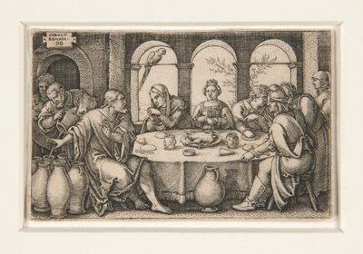 The Wedding Feast at Cana by Hans Sebald Beham