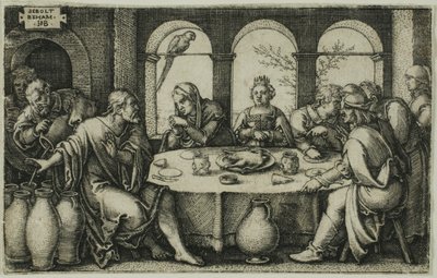 The Wedding at Cana by Hans Sebald Beham