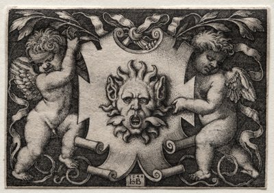 Vignette with Mascaron by Hans Sebald Beham