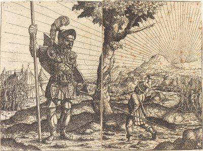 David and Goliath by Hans Sebald Lautensack