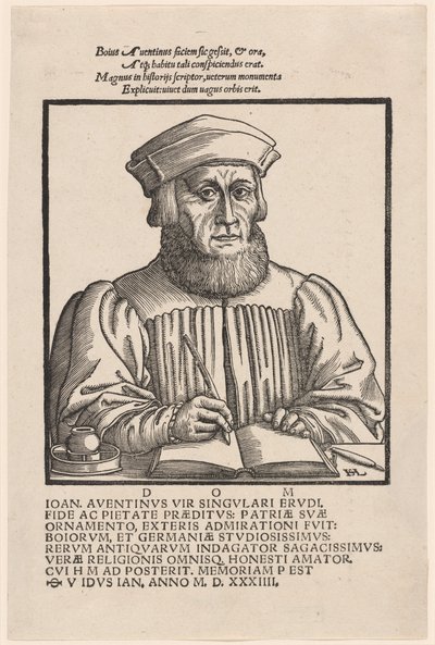 Johann Aventinus Johann Turmair by Hans Sebald Lautensack