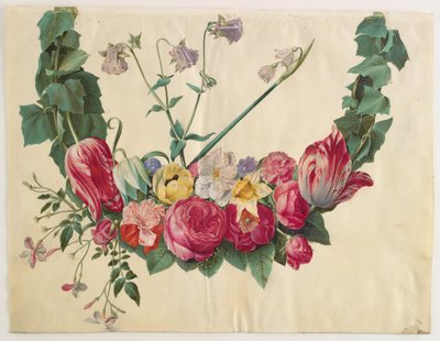 Flower Garland by Hans Simon Holtzbecker