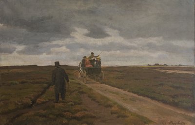 Heathland with a Day Carriage by Hans Smidth