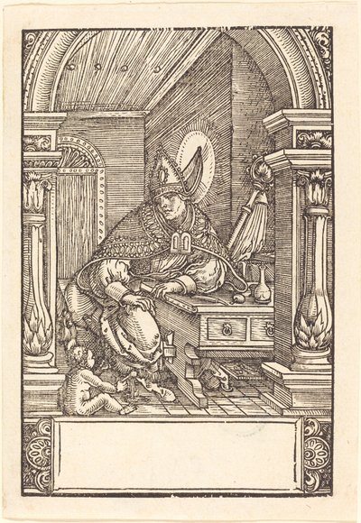 Saint Augustine by Hans Springinklee