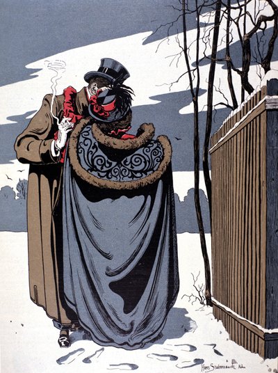 On Snow, Gallant Scene by Hans Stubenrauch