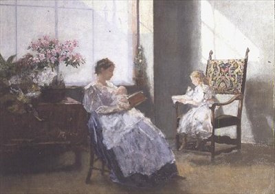 Mrs Masarai and Her Daughter by Hans Tichy