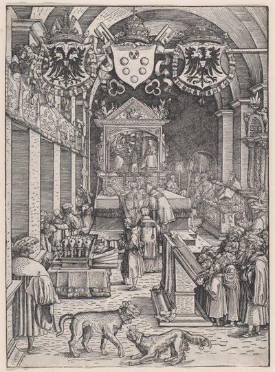 Maximilian I Hearing Mass by Hans Weiditz