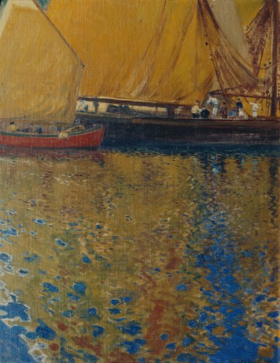 Morning Mood in the Harbor of Lussin by Hans Wilt