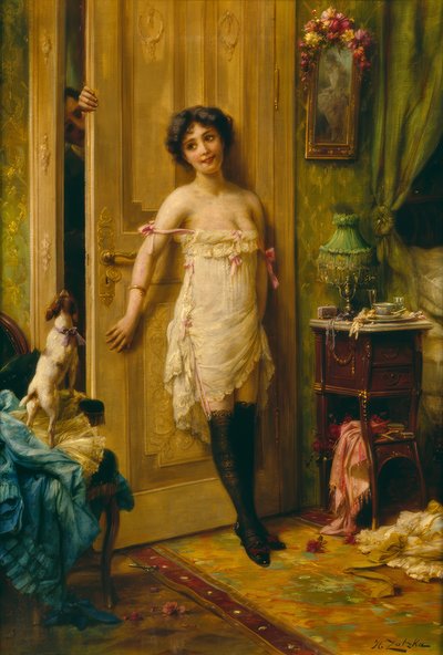 A Passionate Admirer by Hans Zatzka