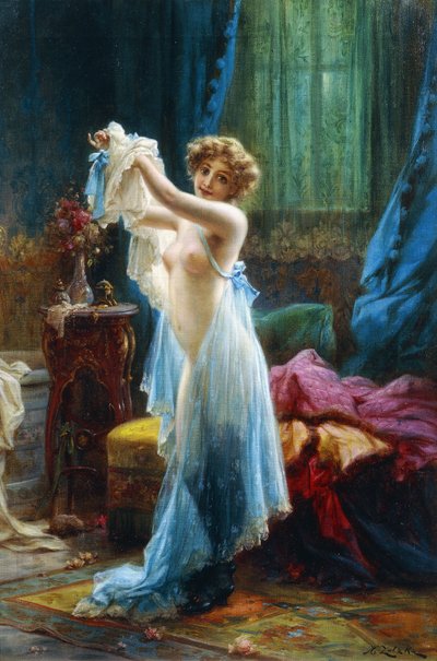 The Boudoir by Hans Zatzka