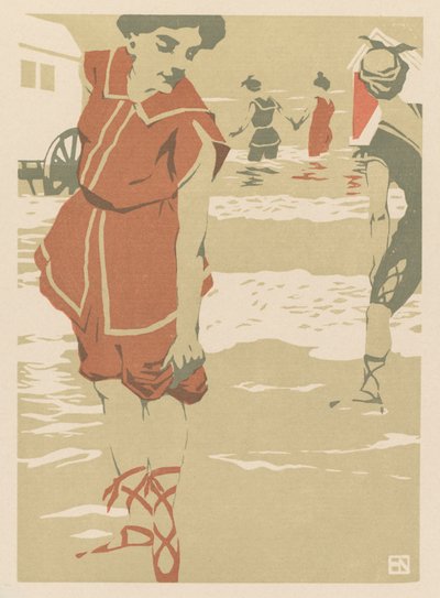 Bathers, c.1900 by Hans von Newmann