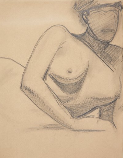 Reclining Female Model by Harald Giersing