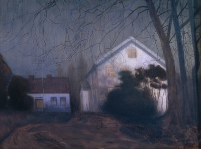 Moonlight Atmosphere by Harald Oscar Sohlberg