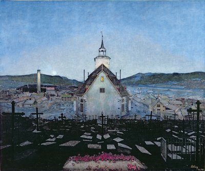 Night by Harald Oscar Sohlberg