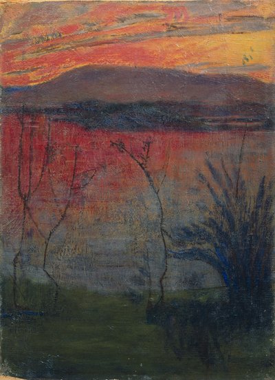 Night Glow by Harald Oscar Sohlberg