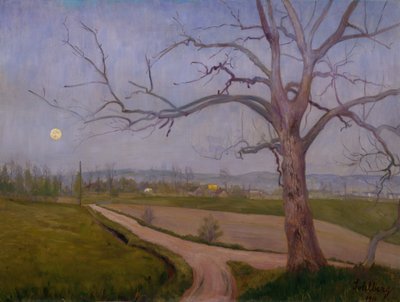 Spring Evening in Vestre Aker by Harald Oscar Sohlberg