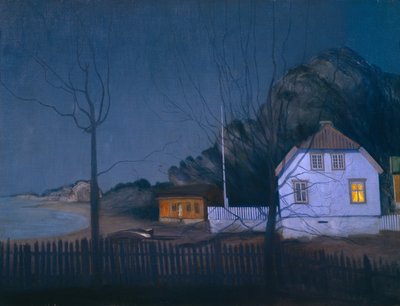 The Mansion and the Small Holder by Harald Oscar Sohlberg