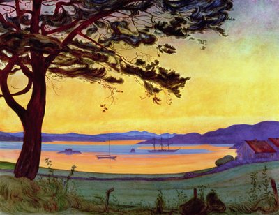 View of Helgeroa by Harald Oscar Sohlberg