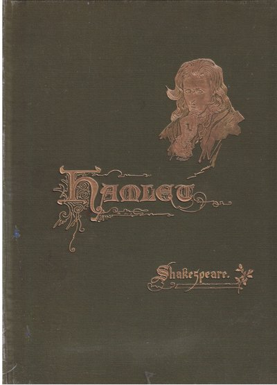 Front cover board design, illustration from Hamlet by Harold Copping