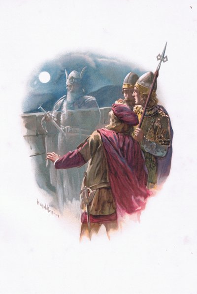 Ghost, illustration from Hamlet by Harold Copping