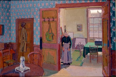 Interior with Mrs Mounter by Harold Gilman