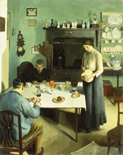A Meal in the Kitchen by Harold Harvey