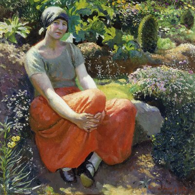In the Garden by Harold Harvey