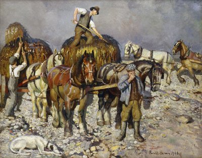 Seaweed Gatherers by Harold Harvey