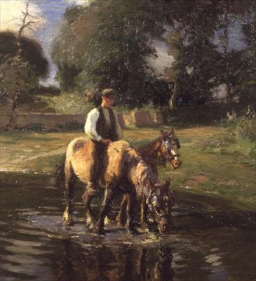 The Watering Place by Harold Harvey