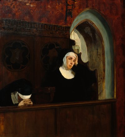 In The Monastery Church by Harriet Backer