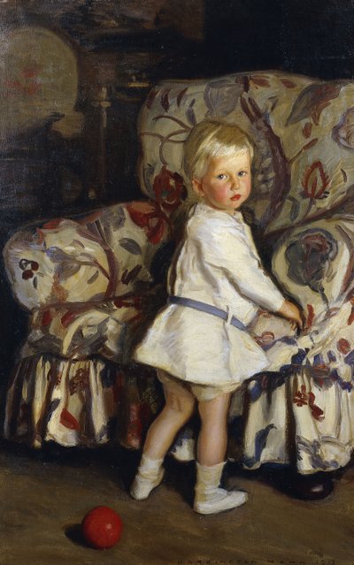 Young Boy in an Interior by Harrington Mann