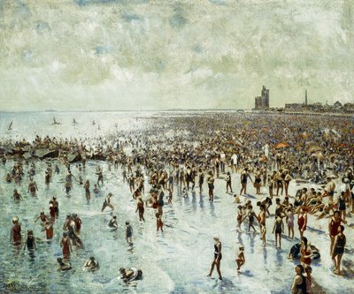A Summer Afternoon at Coney Island by Harry Herman Roseland