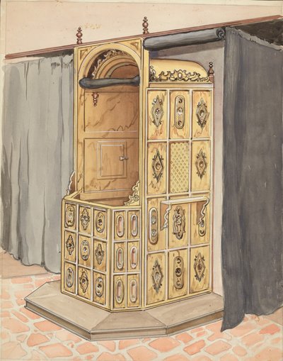 Side of Confessional Chair by Harry Mann Waddell