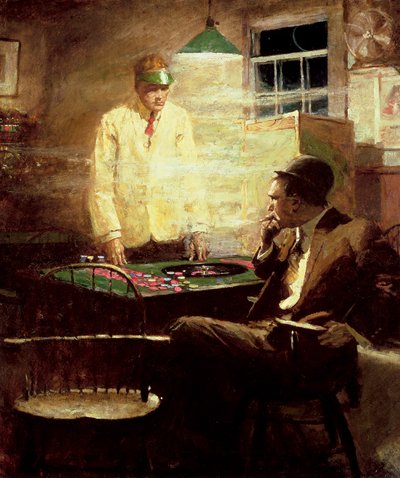 The Gambler by Harvey T. Dunn
